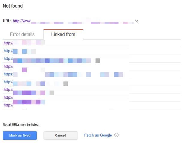 404 errors - Search Console - linked from - Browser Media