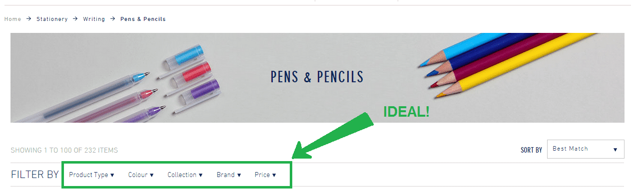 Use Categories in online decision paralysis - browser media