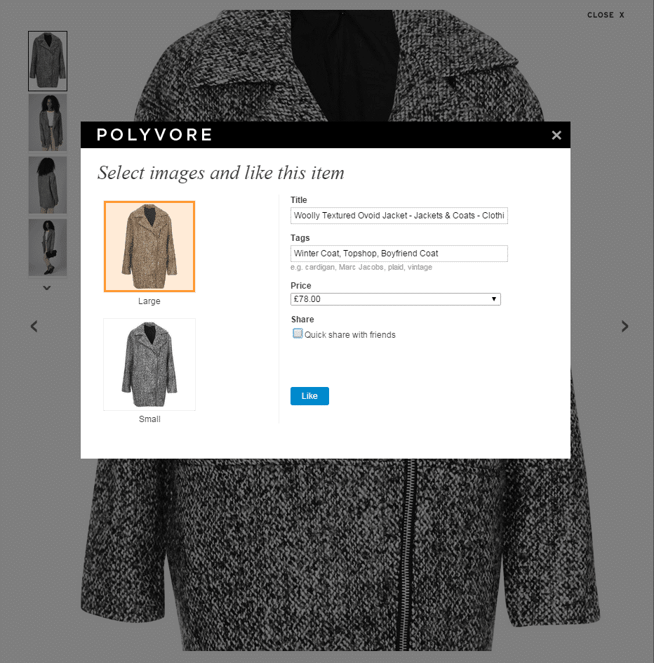 The Polyvore Clipper Tool