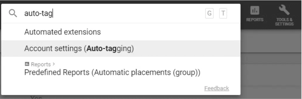 auto tagging google ads