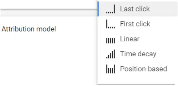 Attribution model google ads