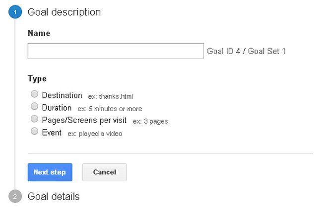 Google Analytics - Goal Tracking