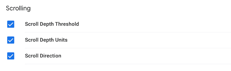 Google Tag Manager Scroll Depth Variable