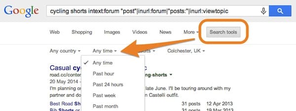 Google Search Result Filters