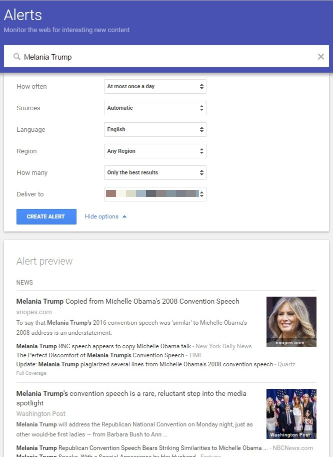 Plagiarism and SEO - Melania Trump Michelle Obama - Browser Media