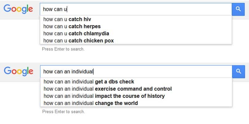 SEO and Grammer - u vs individual - browser media