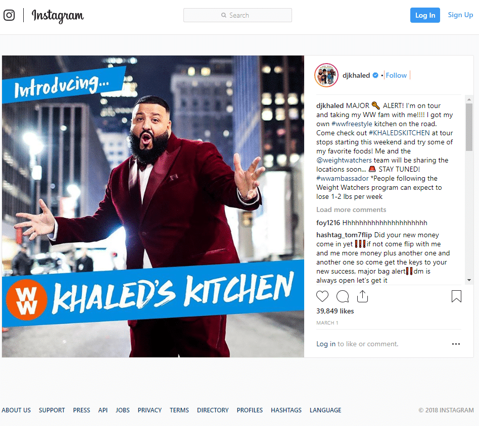 marketing campaigns that worked - DJ Khaled's food tour