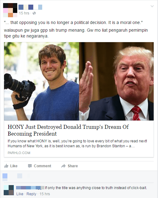 This is clickbait - browser media
