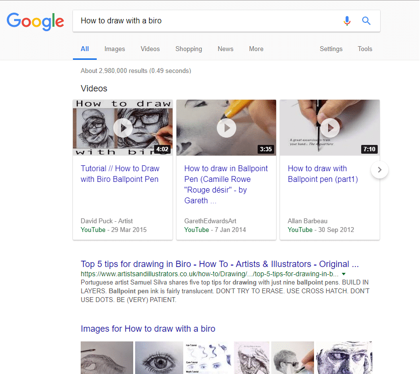 Launch a Youtube channel -Video in SERPs