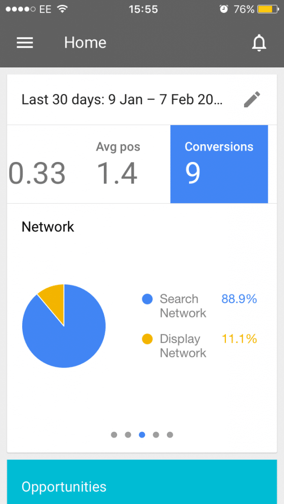 AdWords App - Networks