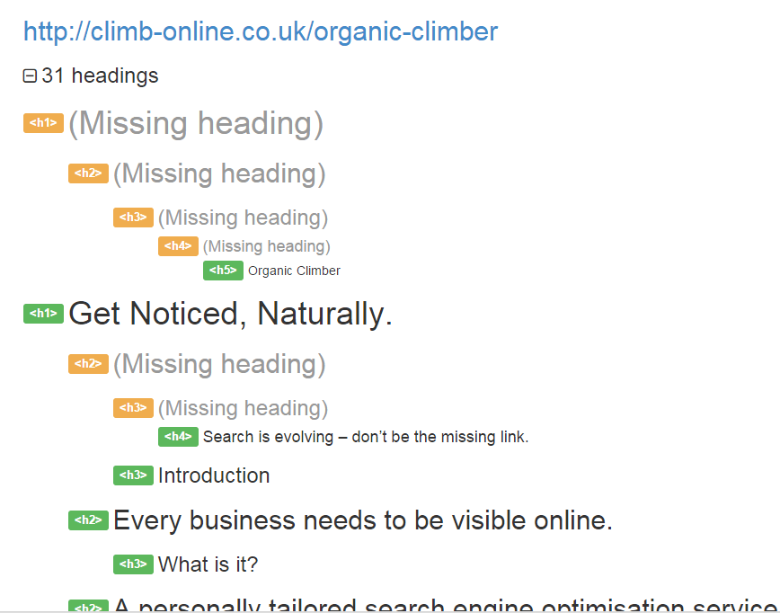 climb-online document structure - my five - browser media