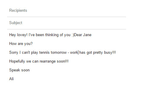 emotional labor email after