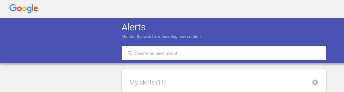 google alerts