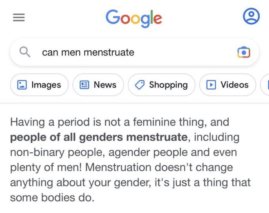 Google Men Menstruation