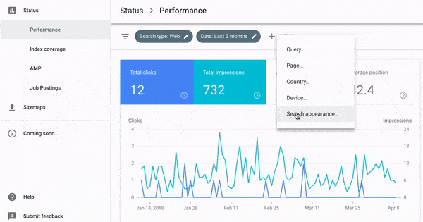 google search console update