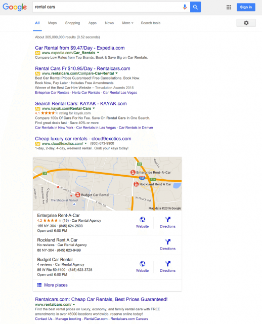 SERPs AFTER - Google Ads - Browser Media