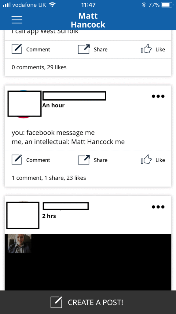 matt hancock app