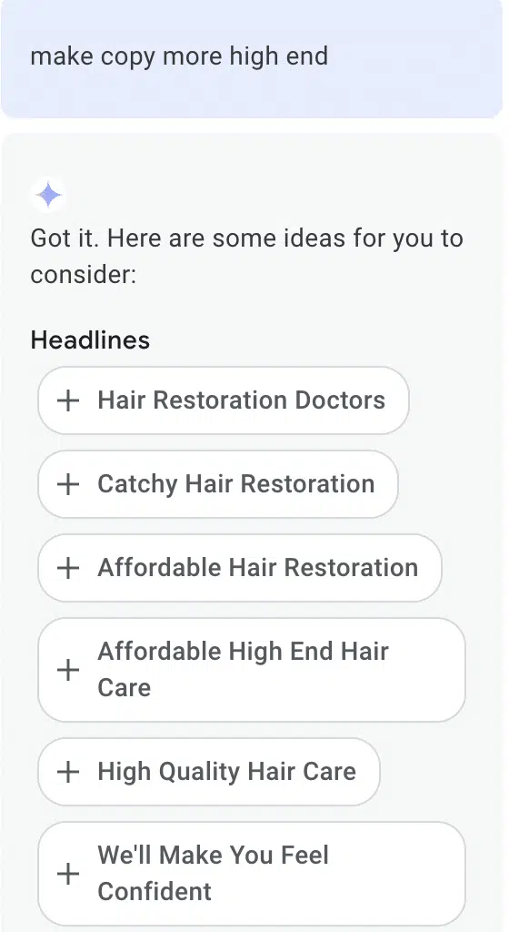 more ai google ads prompts