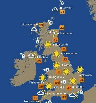 UK summer weather