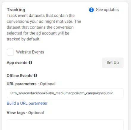 facebook url parameters